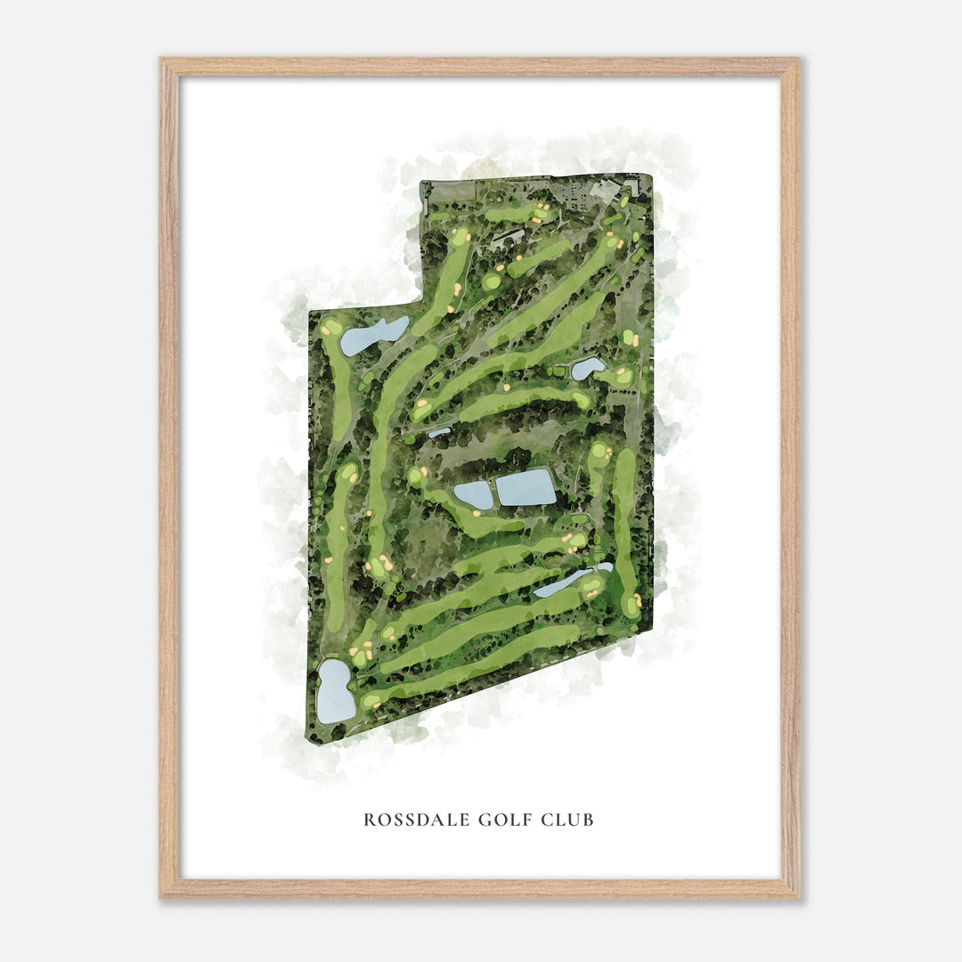 Print of Rossdale Golf Club Classic Map