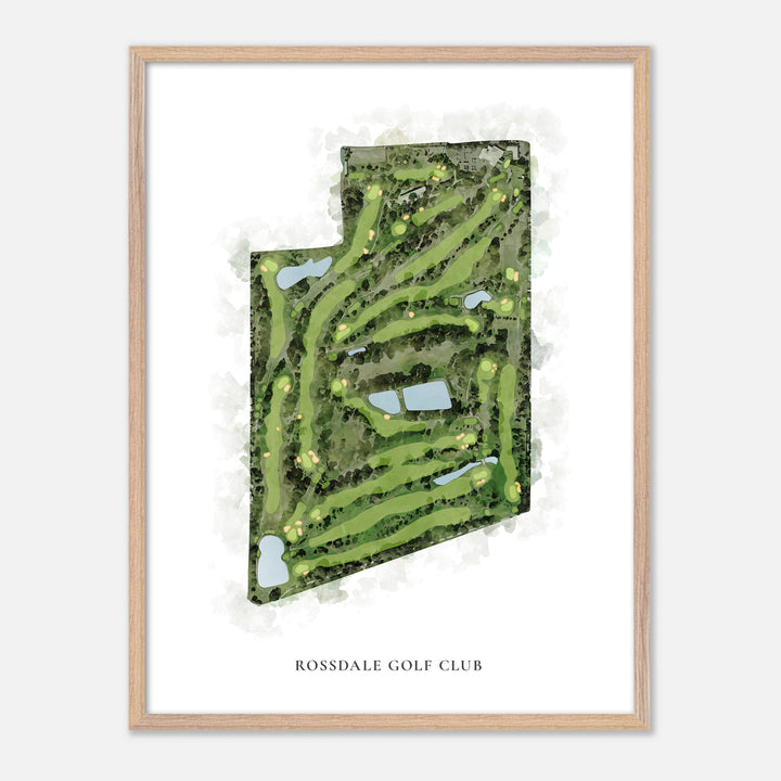 Print of Rossdale Golf Club Classic Map