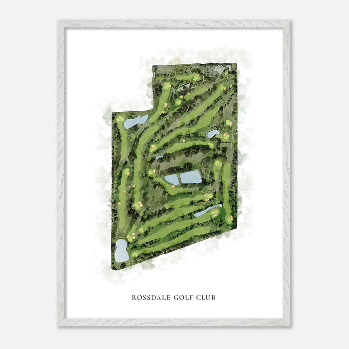 Print of Rossdale Golf Club Classic Map