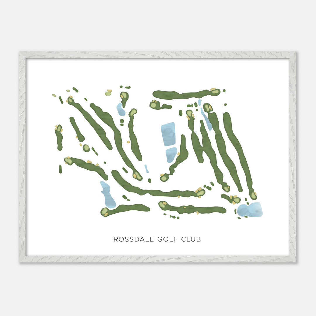 Print of Rossdale Golf Club Modern Map