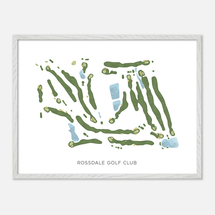 Print of Rossdale Golf Club Modern Map