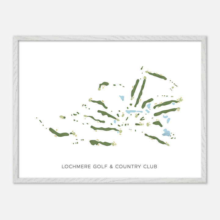 Print of Lochmere Golf & Country Club Modern Map