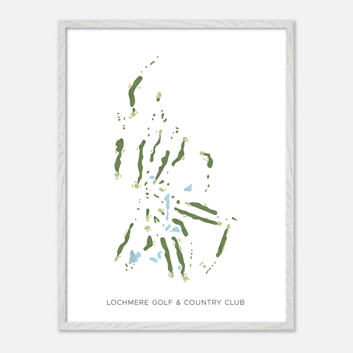 Print of Lochmere Golf & Country Club Modern Map