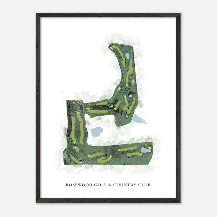 Print of Rosewood Golf &amp; Country Club Classic Map