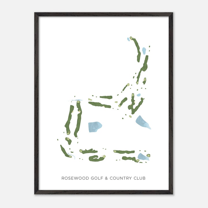 Print of Rosewood Golf &amp; Country Club Modern Map