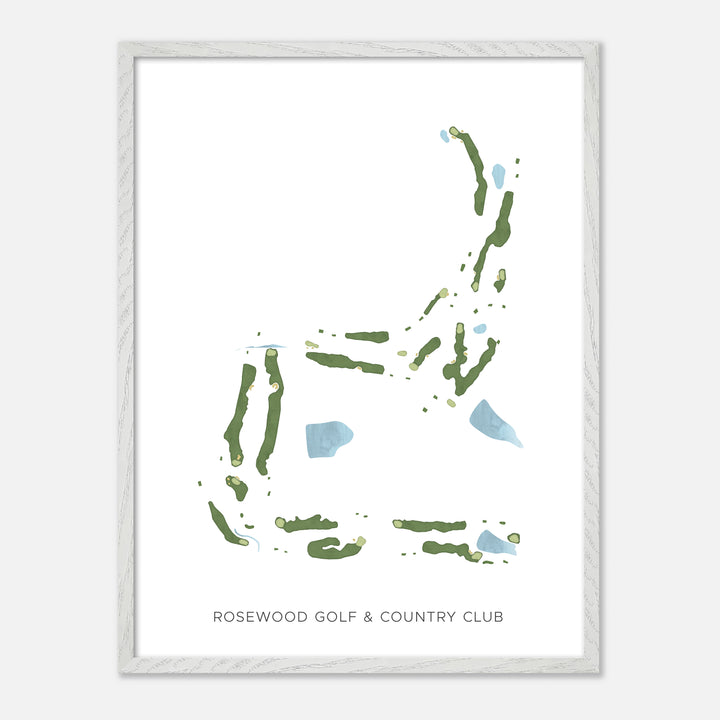 Print of Rosewood Golf &amp; Country Club Modern Map