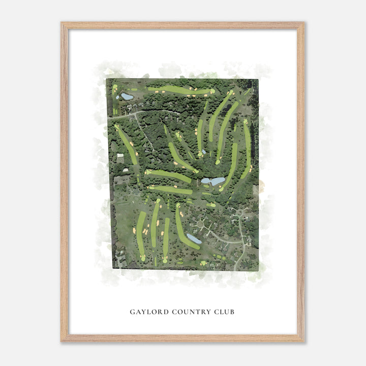 Print of Gaylord Country Club Classic Map