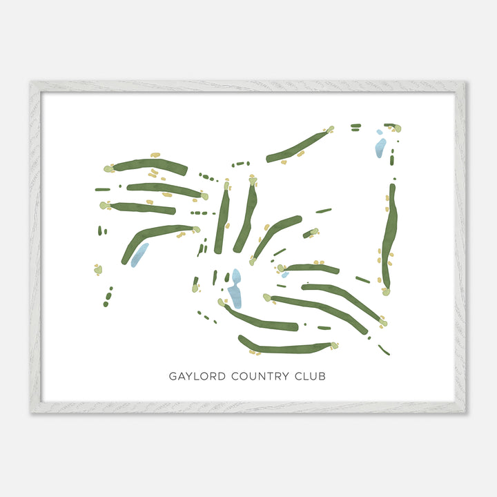 Print of Gaylord Country Club Modern Map