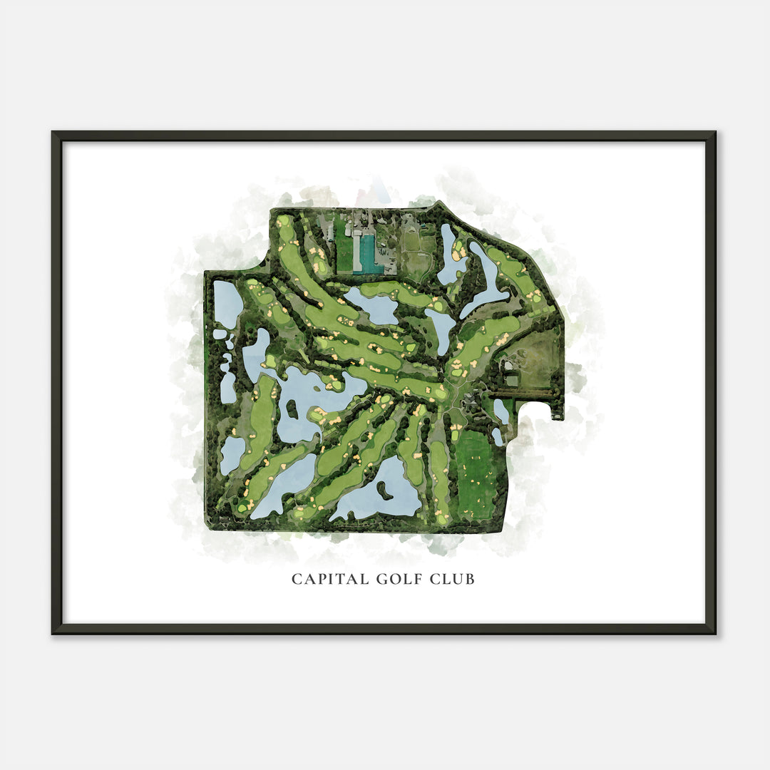 Print of Capital Golf Club Classic Map