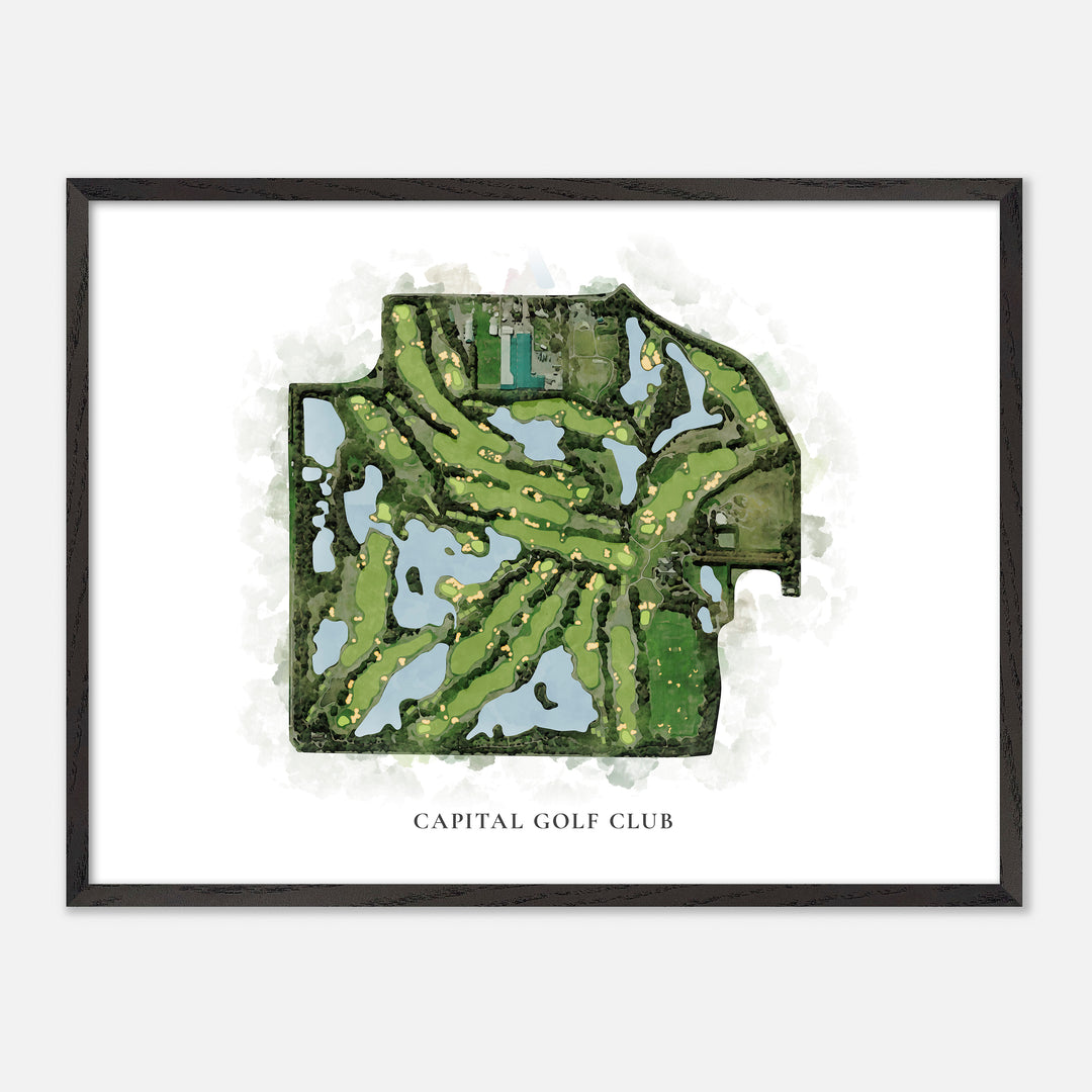 Print of Capital Golf Club Classic Map