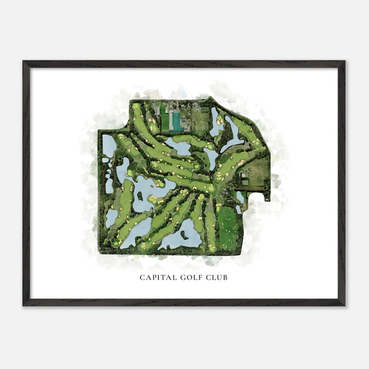 Print of Capital Golf Club Classic Map