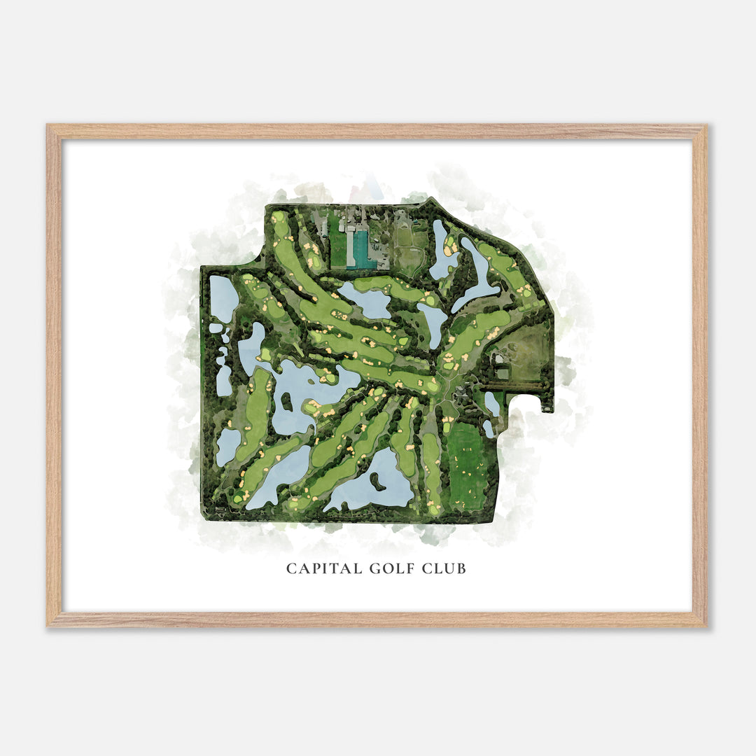Print of Capital Golf Club Classic Map