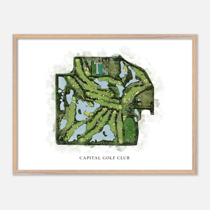 Print of Capital Golf Club Classic Map