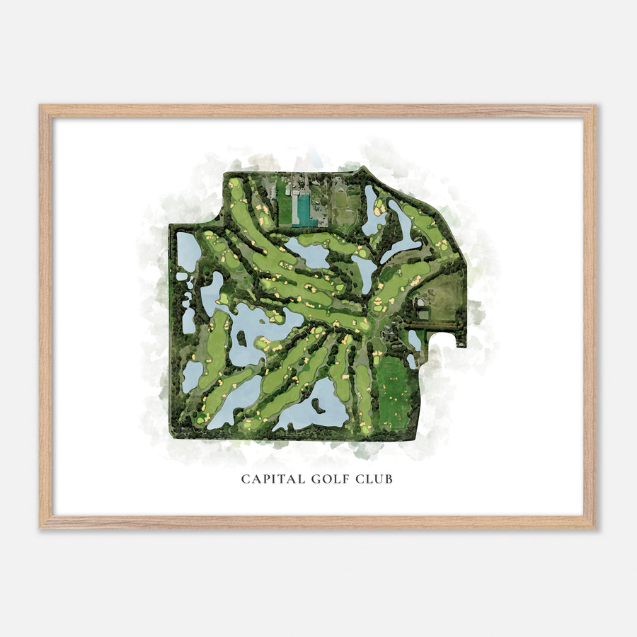 Print of Capital Golf Club Classic Map