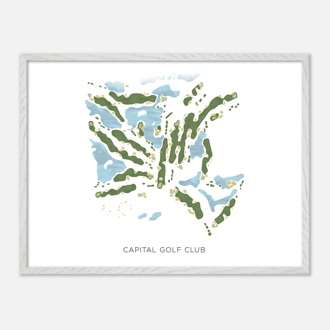 Print of Capital Golf Club Modern Map