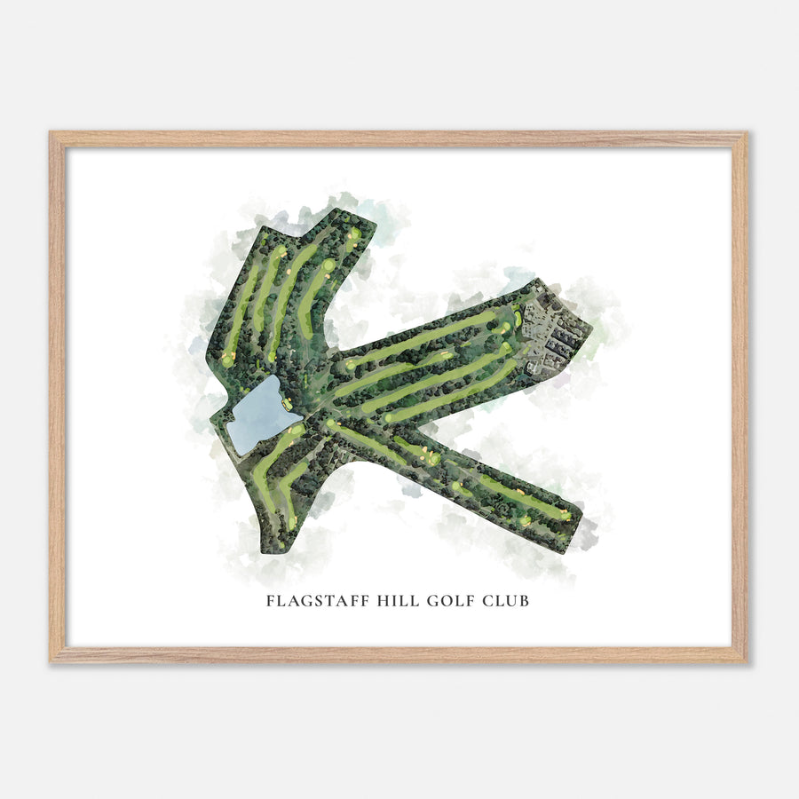 Print of Flagstaff Hill Golf Club Classic Map