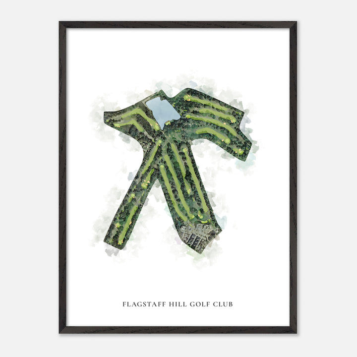 Print of Flagstaff Hill Golf Club Classic Map