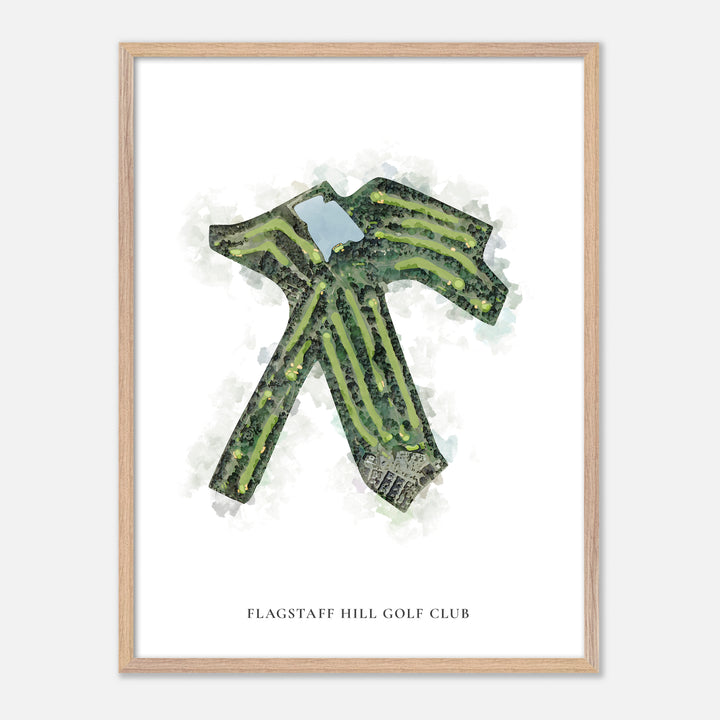 Print of Flagstaff Hill Golf Club Classic Map