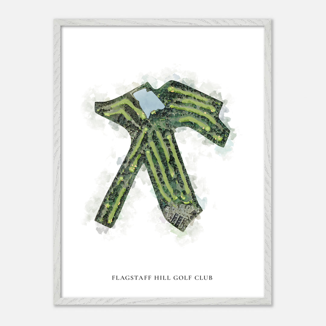 Print of Flagstaff Hill Golf Club Classic Map