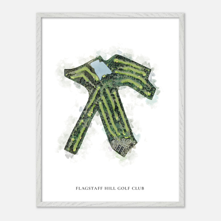 Print of Flagstaff Hill Golf Club Classic Map