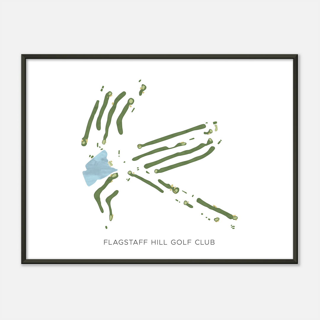 Print of Flagstaff Hill Golf Club Modern Map