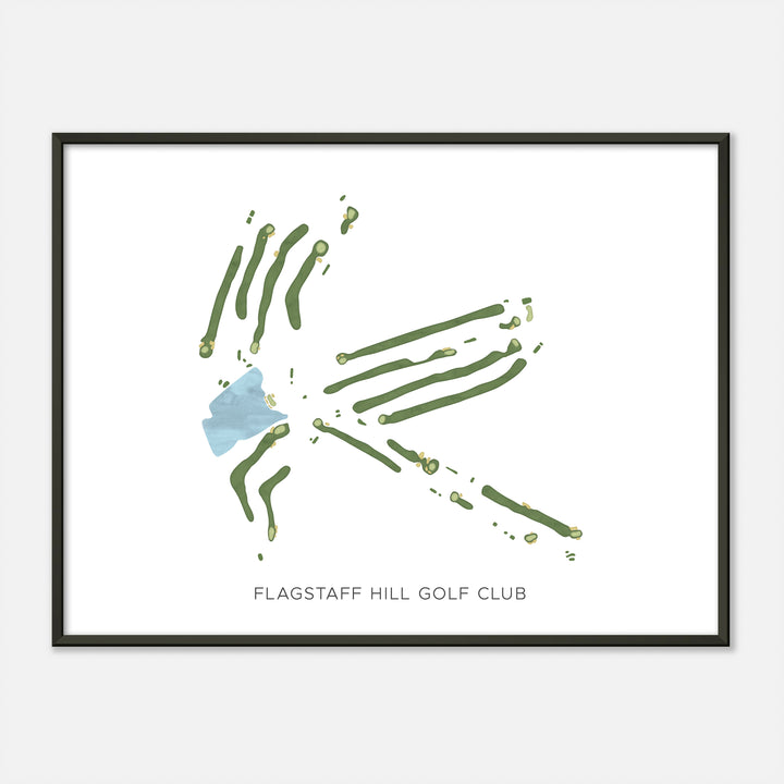 Print of Flagstaff Hill Golf Club Modern Map