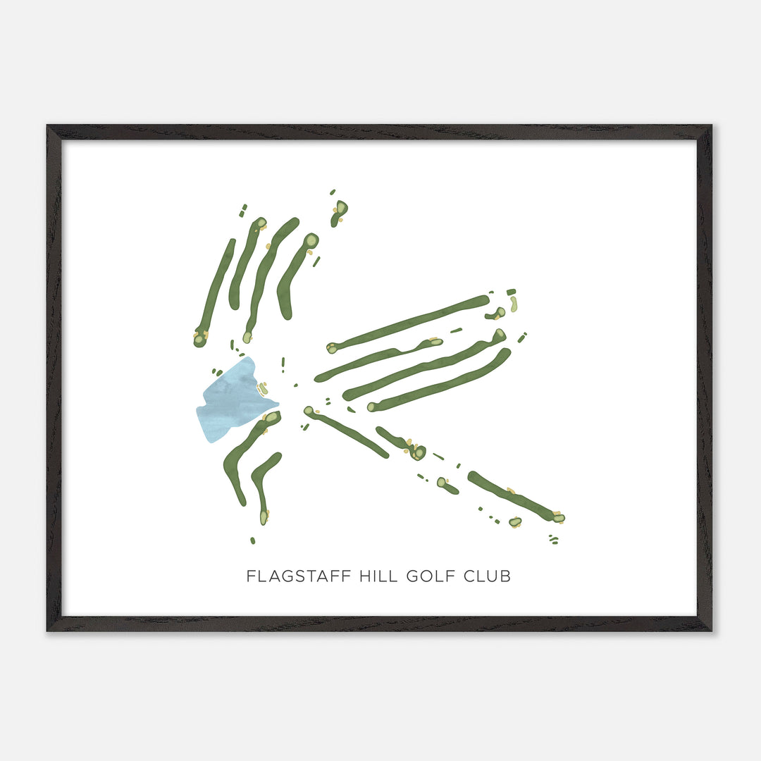 Print of Flagstaff Hill Golf Club Modern Map