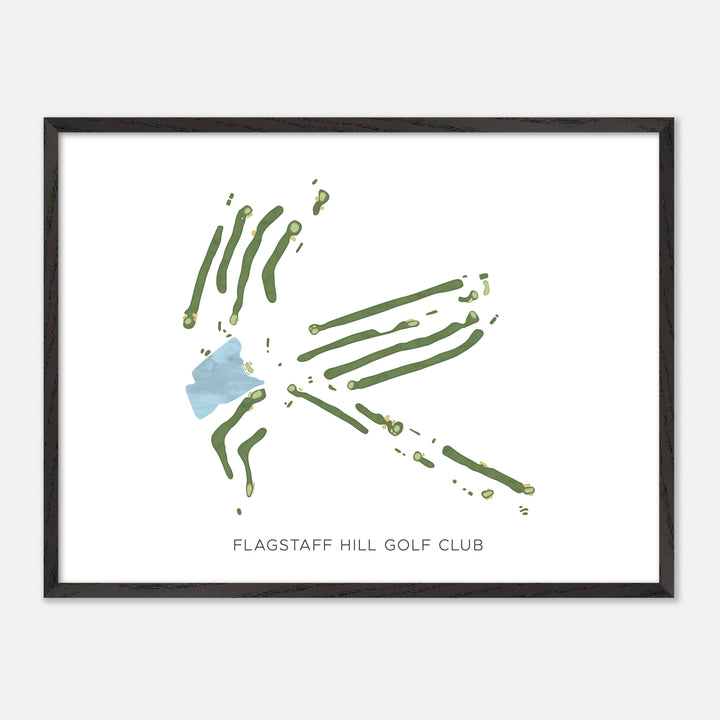 Print of Flagstaff Hill Golf Club Modern Map