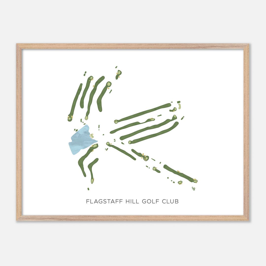 Print of Flagstaff Hill Golf Club Modern Map