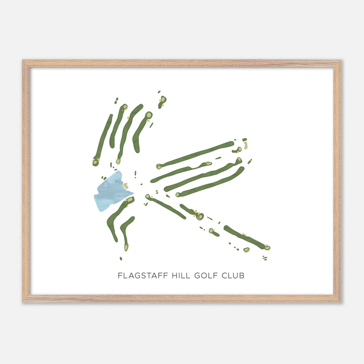Print of Flagstaff Hill Golf Club Modern Map