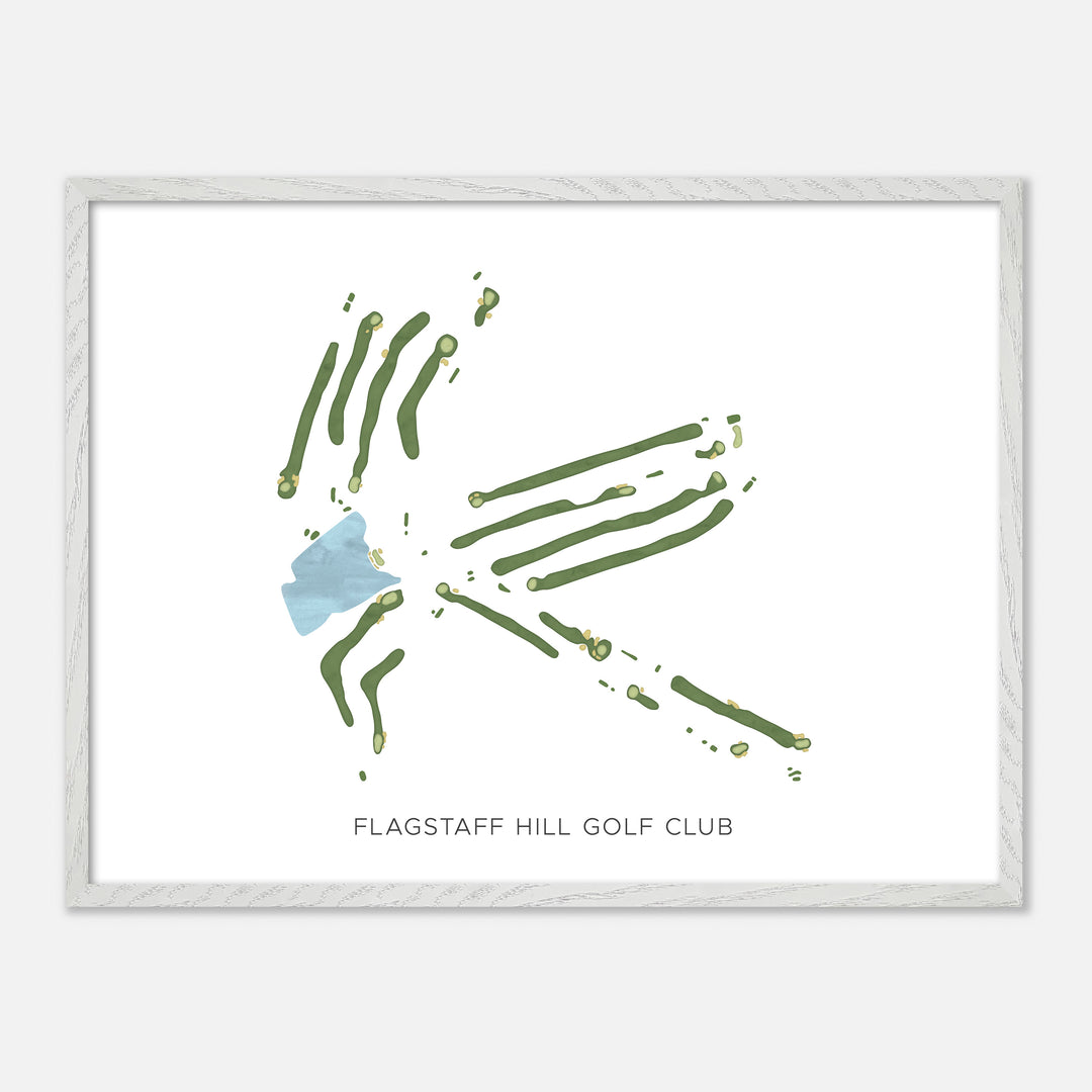 Print of Flagstaff Hill Golf Club Modern Map