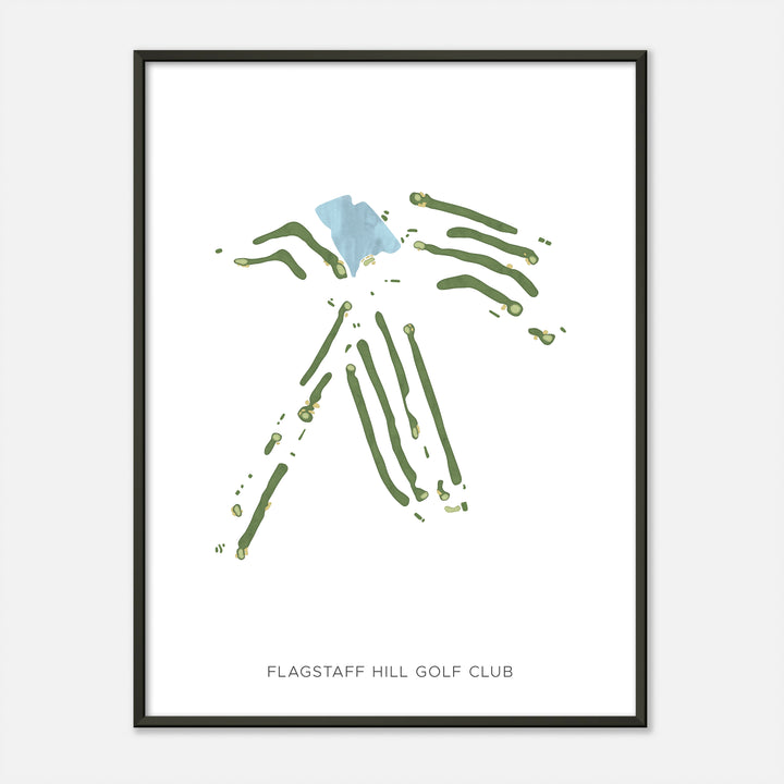 Print of Flagstaff Hill Golf Club Modern Map