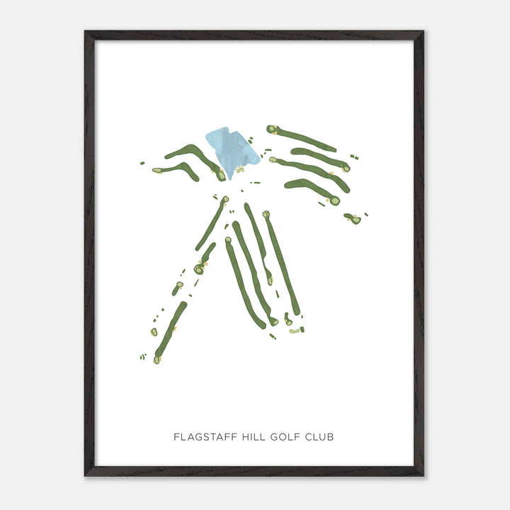 Print of Flagstaff Hill Golf Club Modern Map