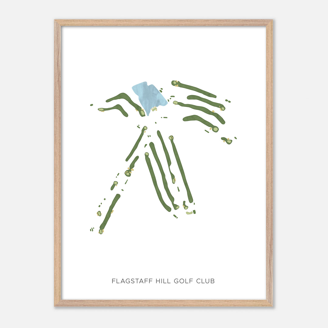 Print of Flagstaff Hill Golf Club Modern Map