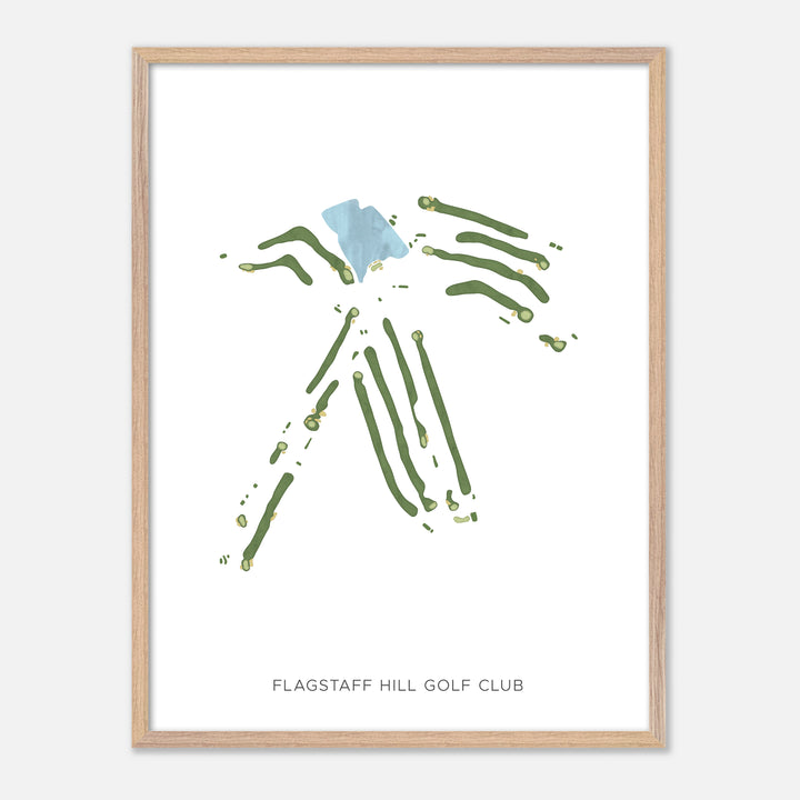 Print of Flagstaff Hill Golf Club Modern Map