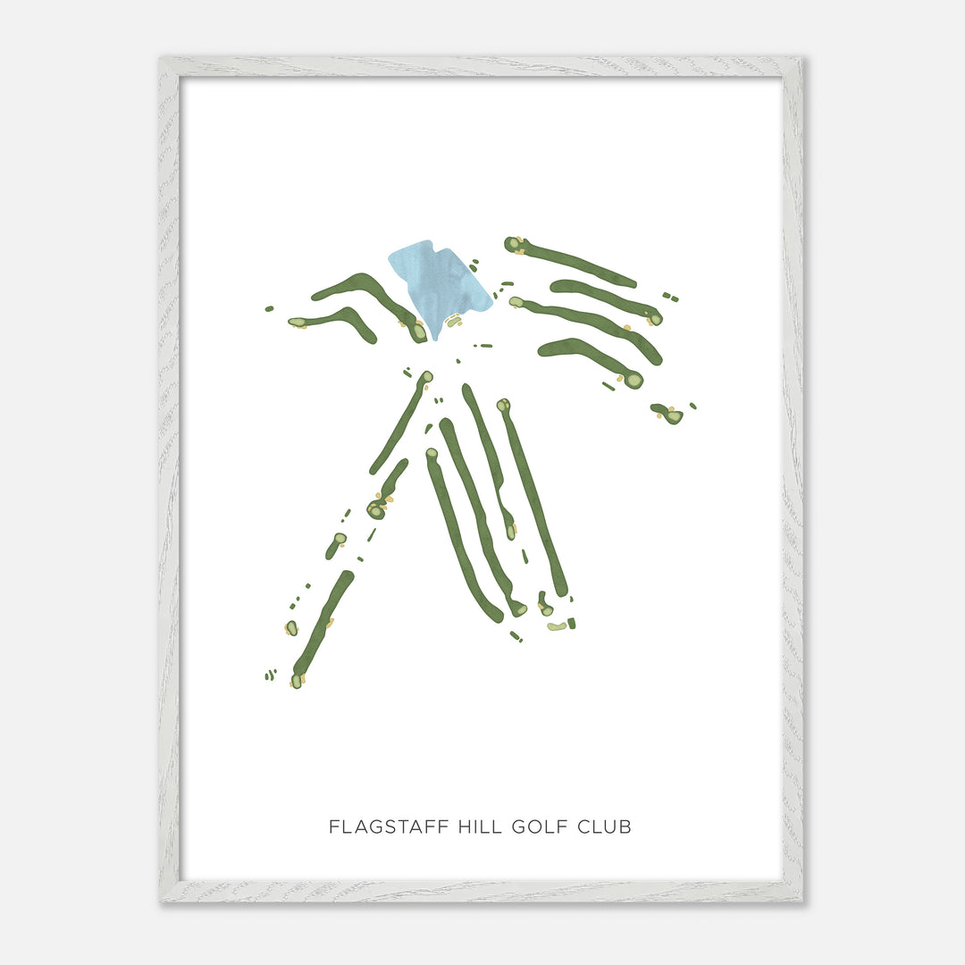 Print of Flagstaff Hill Golf Club Modern Map