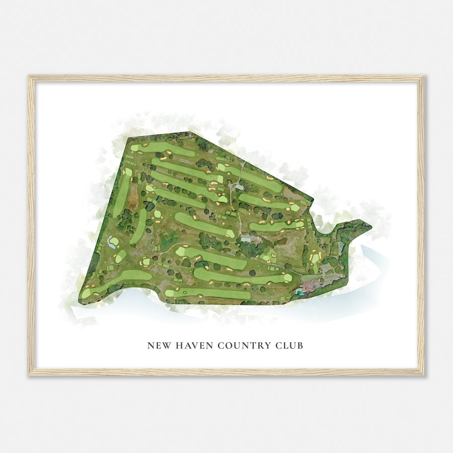 Print of New Haven Country Club Classic Map