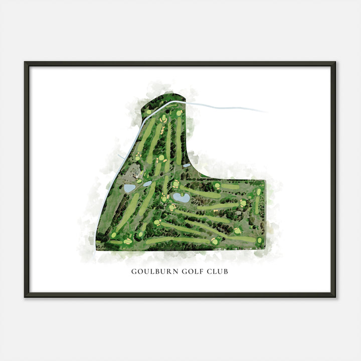 Print of Goulburn Golf Club Classic Map