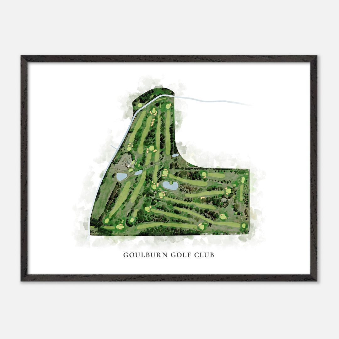 Print of Goulburn Golf Club Classic Map