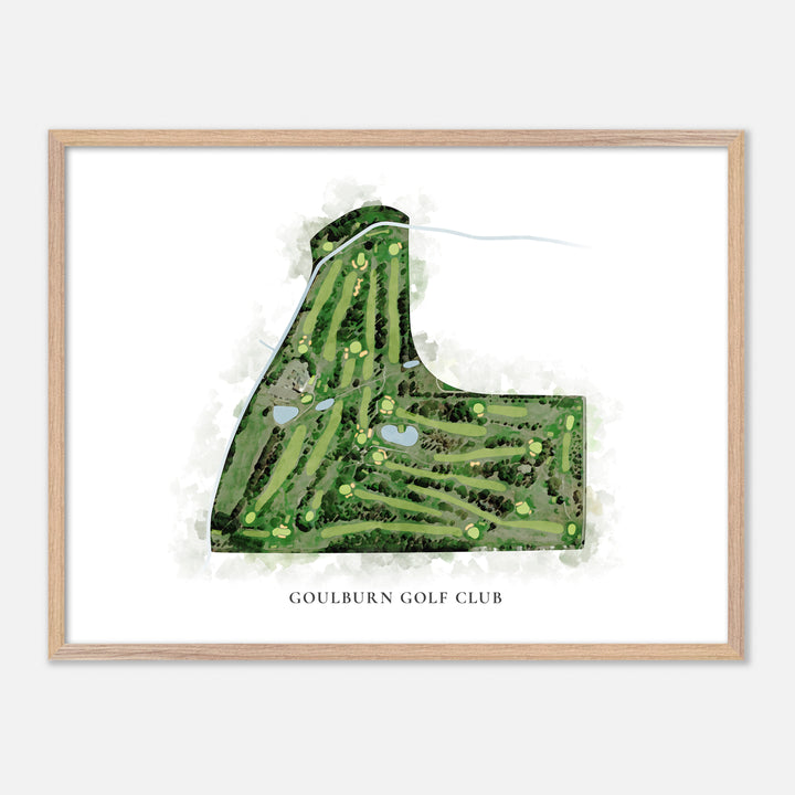 Print of Goulburn Golf Club Classic Map