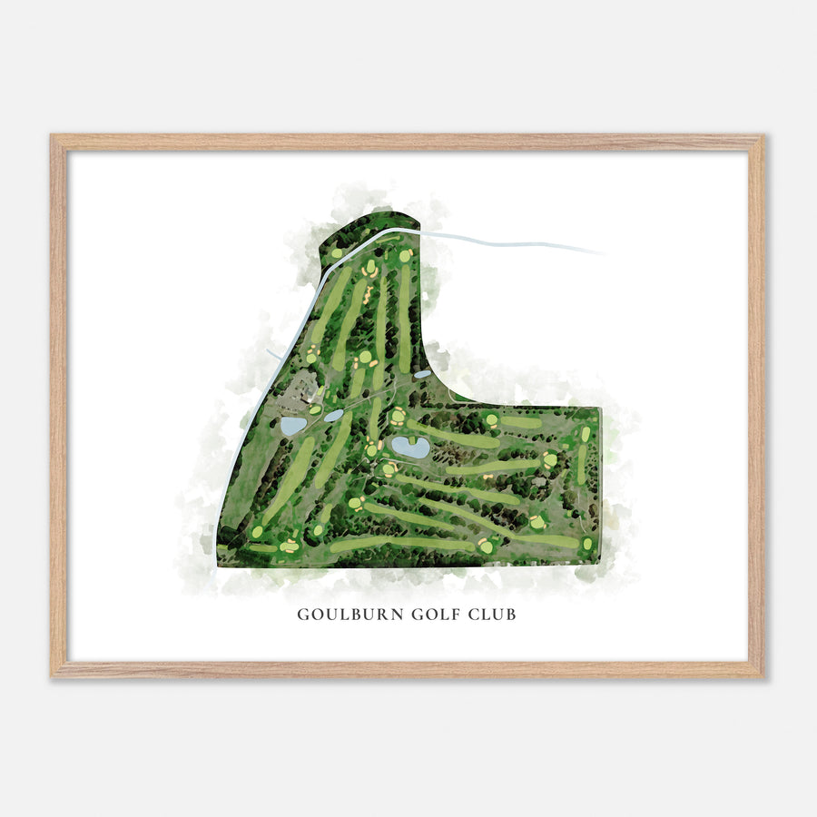Print of Goulburn Golf Club Classic Map