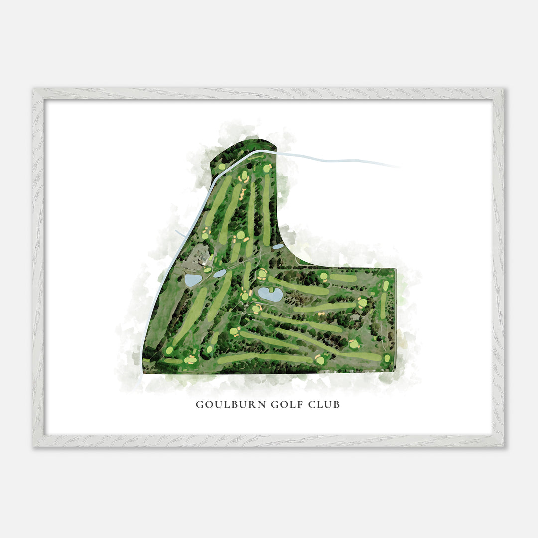 Print of Goulburn Golf Club Classic Map
