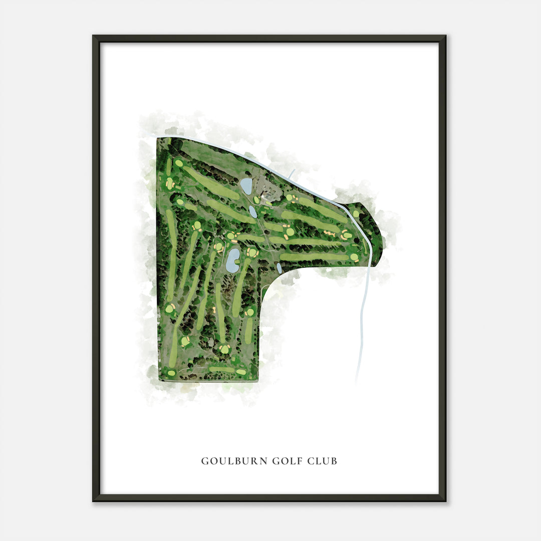 Print of Goulburn Golf Club Classic Map