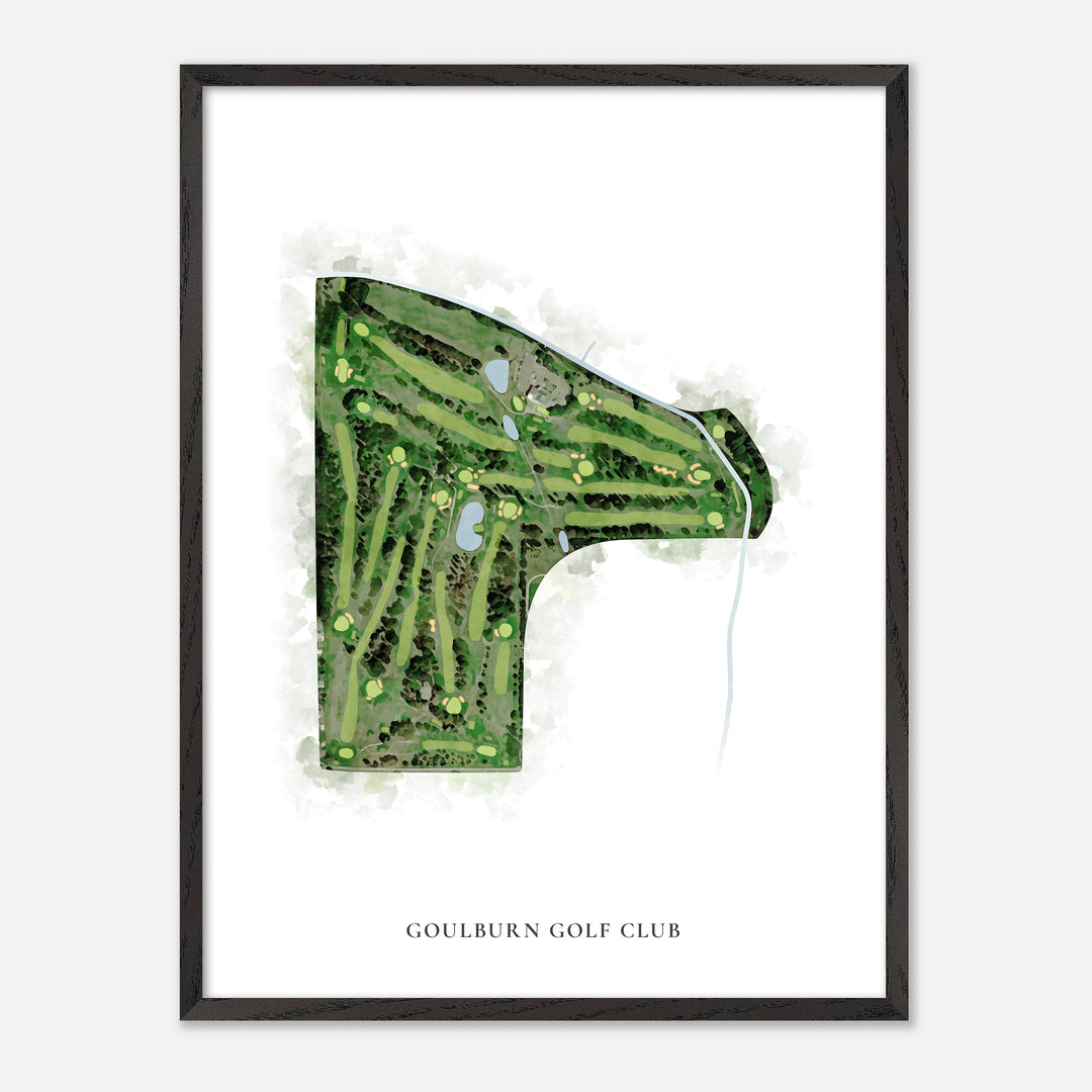 Print of Goulburn Golf Club Classic Map