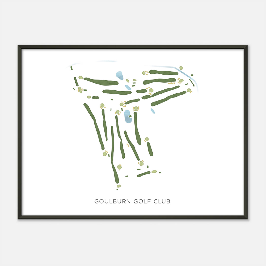 Print of Goulburn Golf Club Modern Map