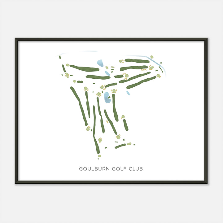 Print of Goulburn Golf Club Modern Map