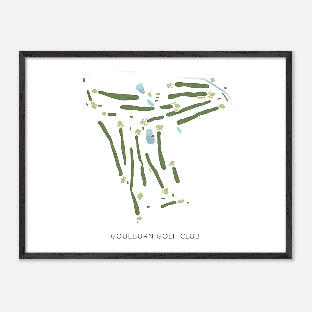 Print of Goulburn Golf Club Modern Map