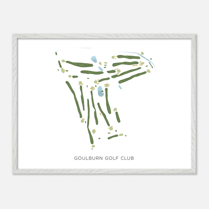 Print of Goulburn Golf Club Modern Map