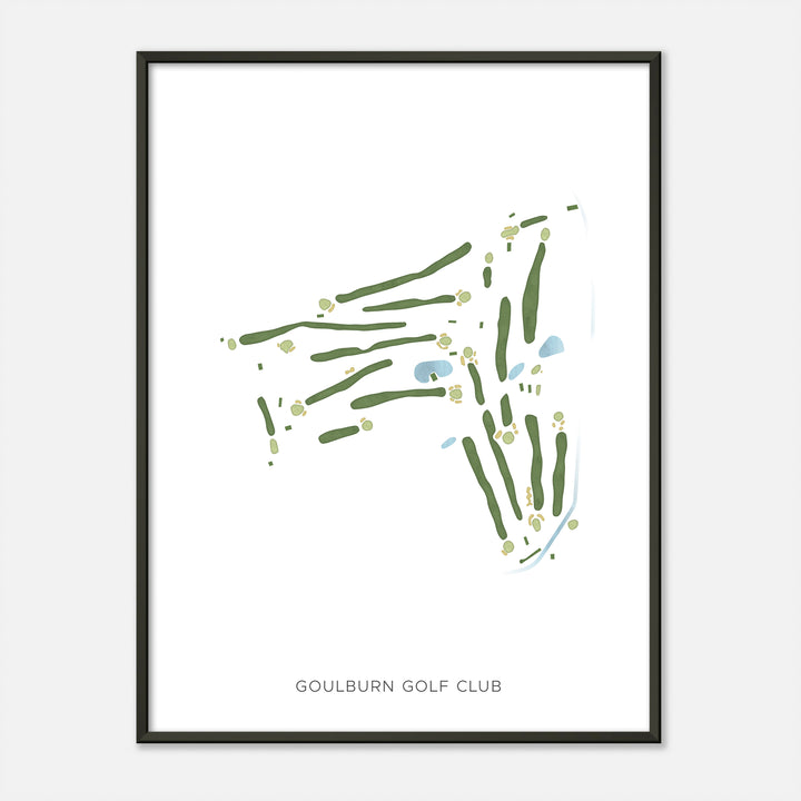 Print of Goulburn Golf Club Modern Map