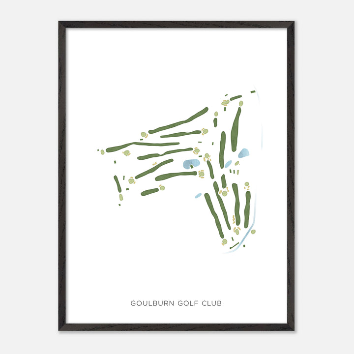 Print of Goulburn Golf Club Modern Map